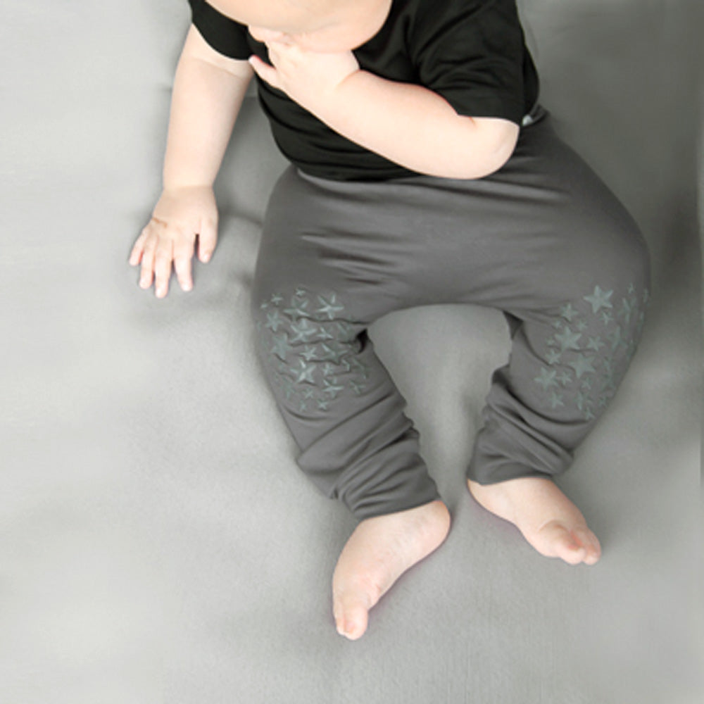 Bamboo Charcoal Grey Harem Style Crawling Pant (Unisex)